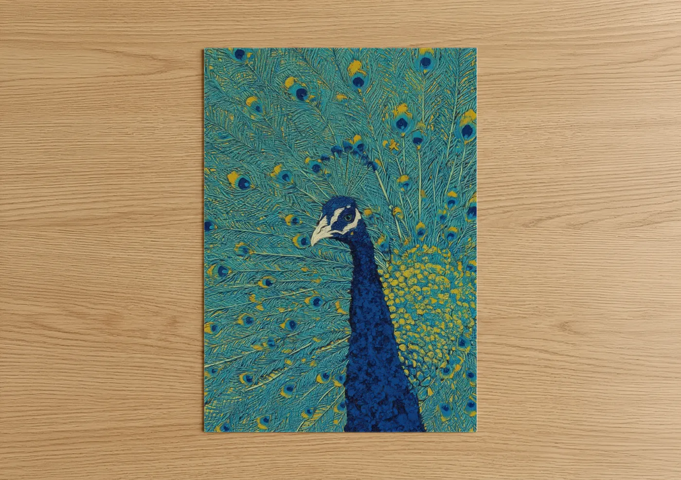 Royal Peacock Display Art Wall Art