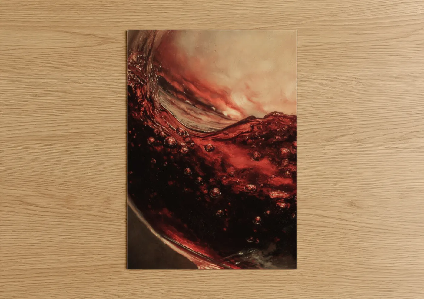 Red Wine Splash Dynamic Photography Wall Art