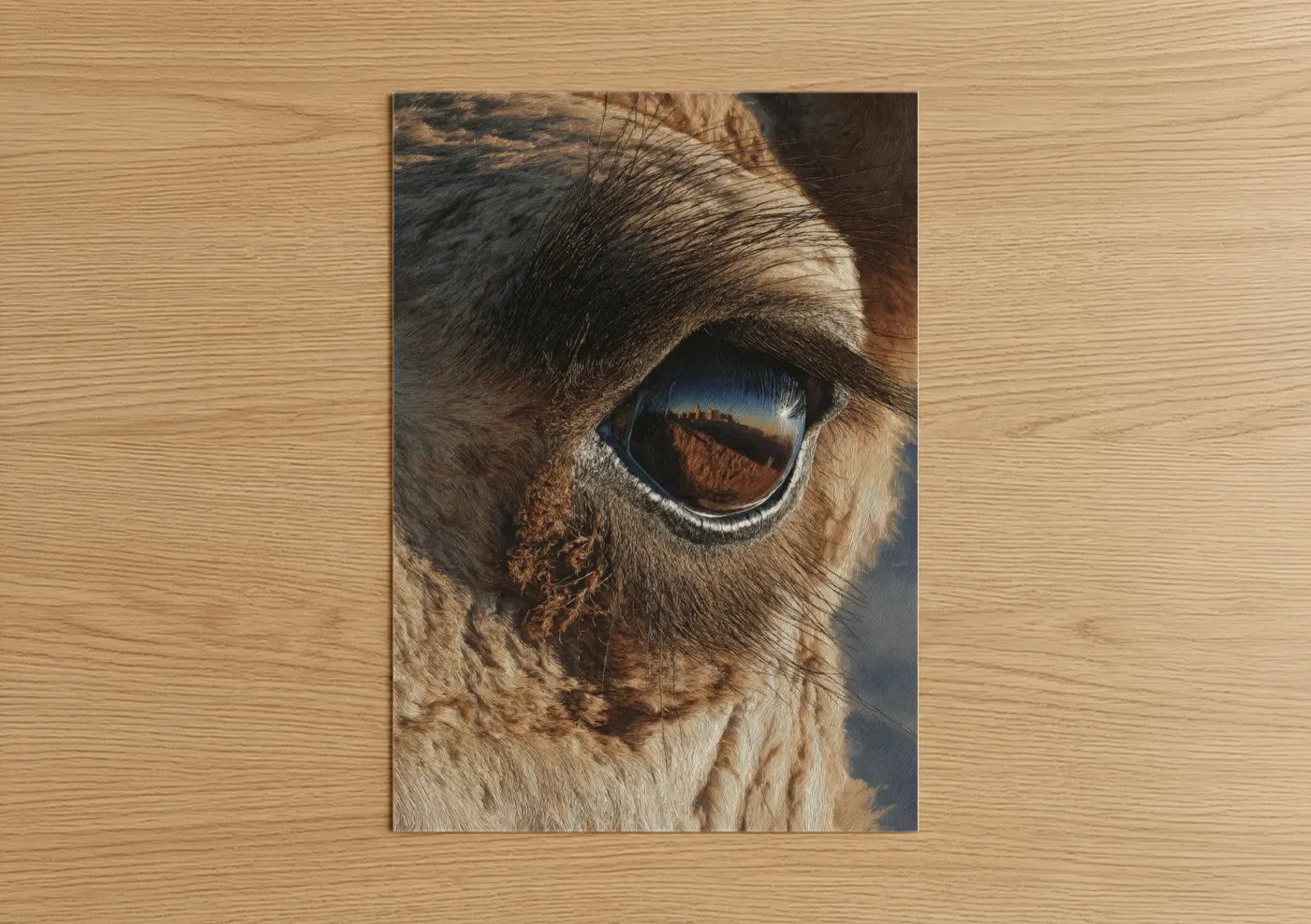Desert Camel Eye Close-up Portrait Wall Art