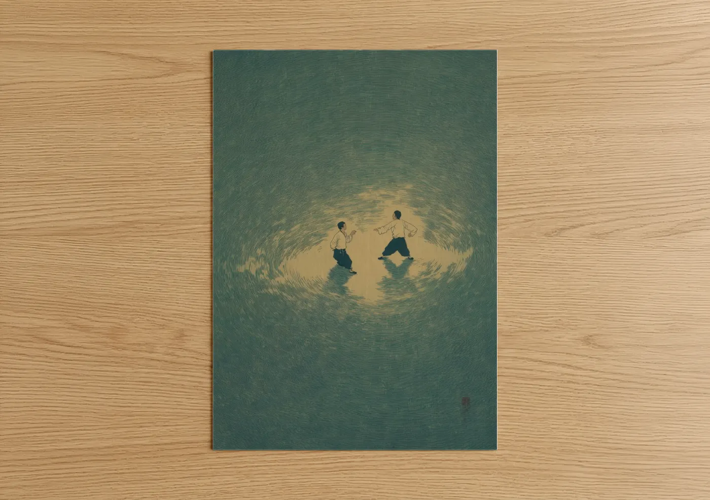 Kung Fu Warriors Whirlwind Duel Wall Art