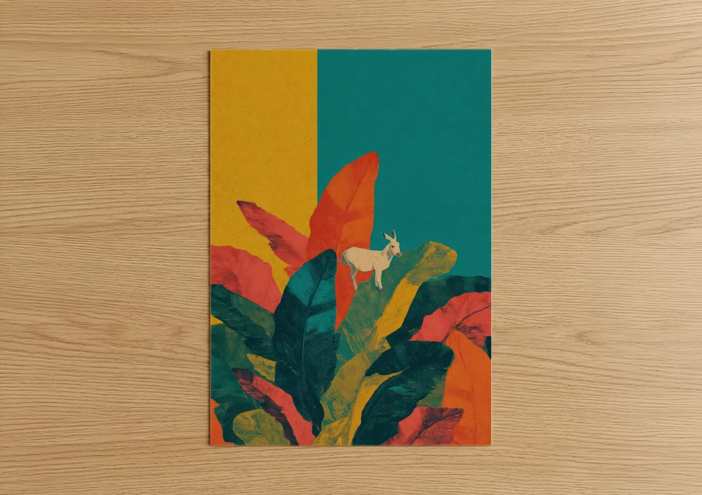 Colorful Mule Abstract Botanical Wall Art