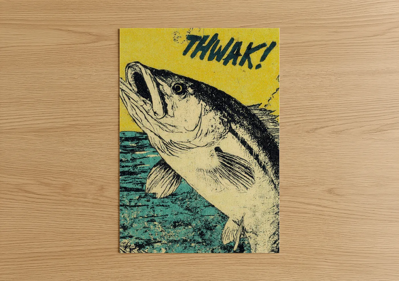 Vintage Snook Fish Illustration Wall Art