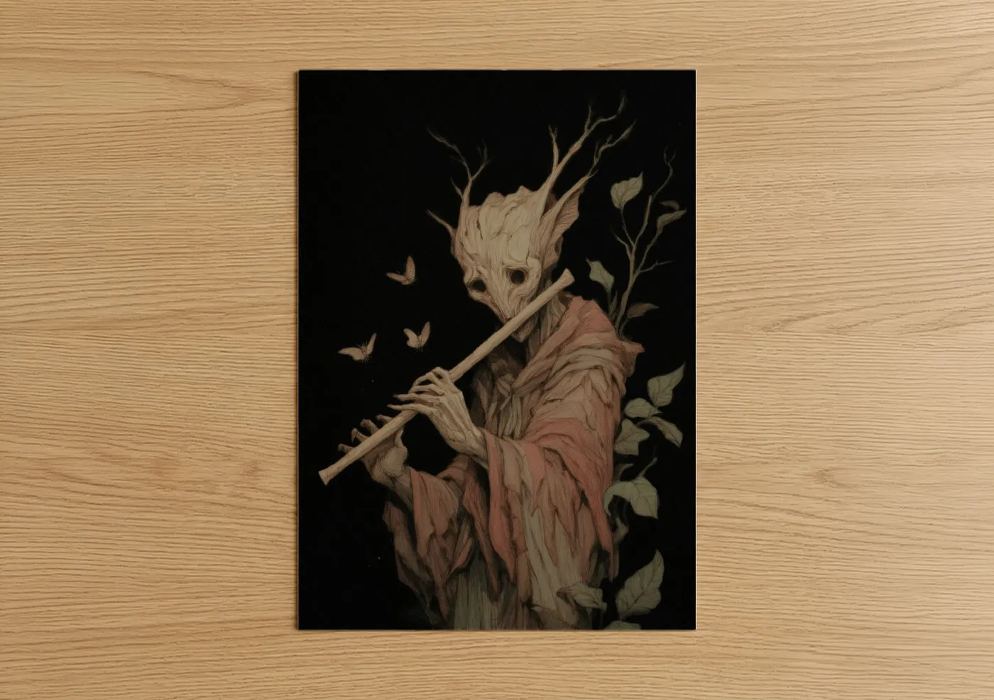 Woodland Elf Musician Fantasy Wall Art