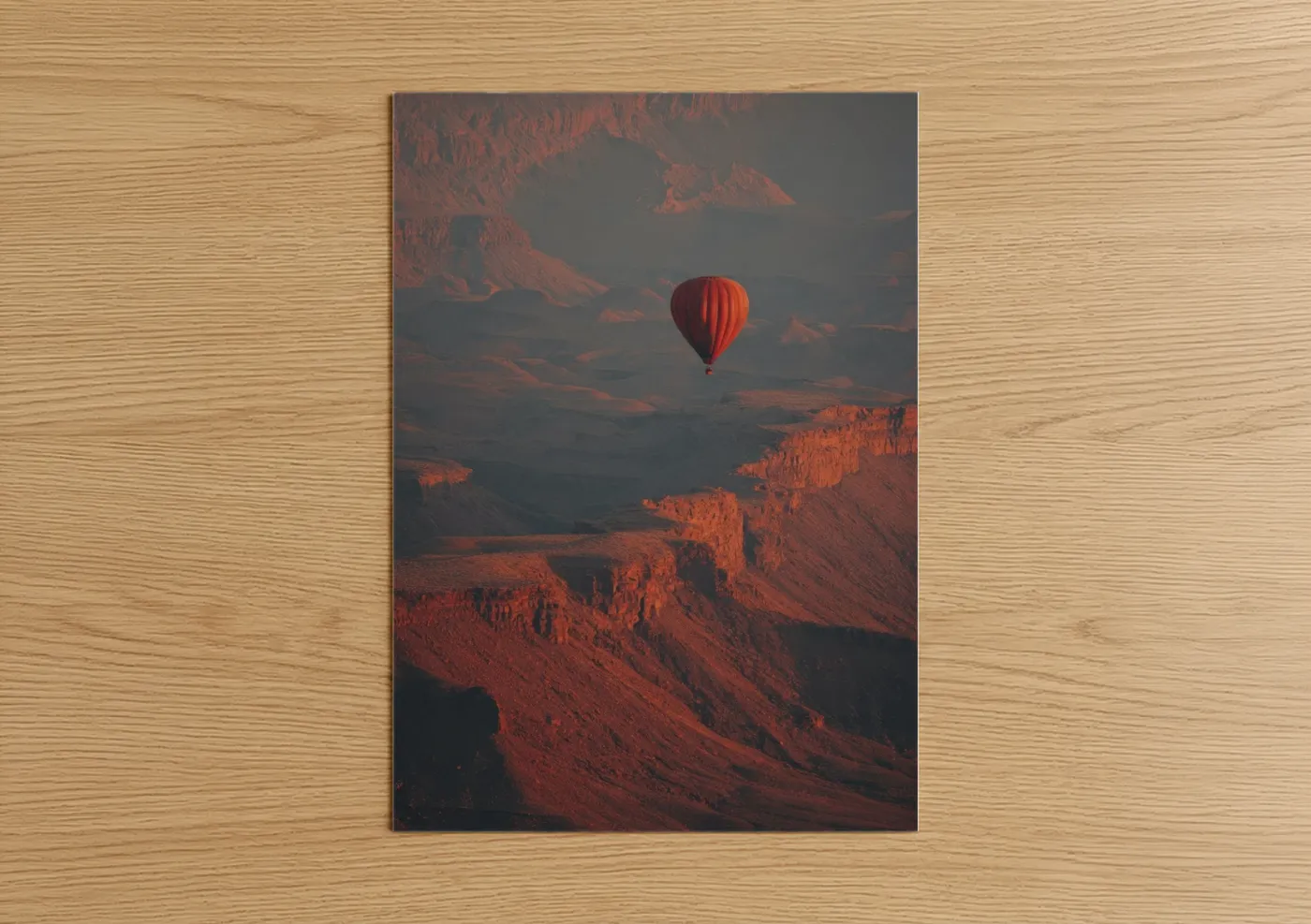 Hot Air Balloon Grand Canyon Sunrise Wall Art