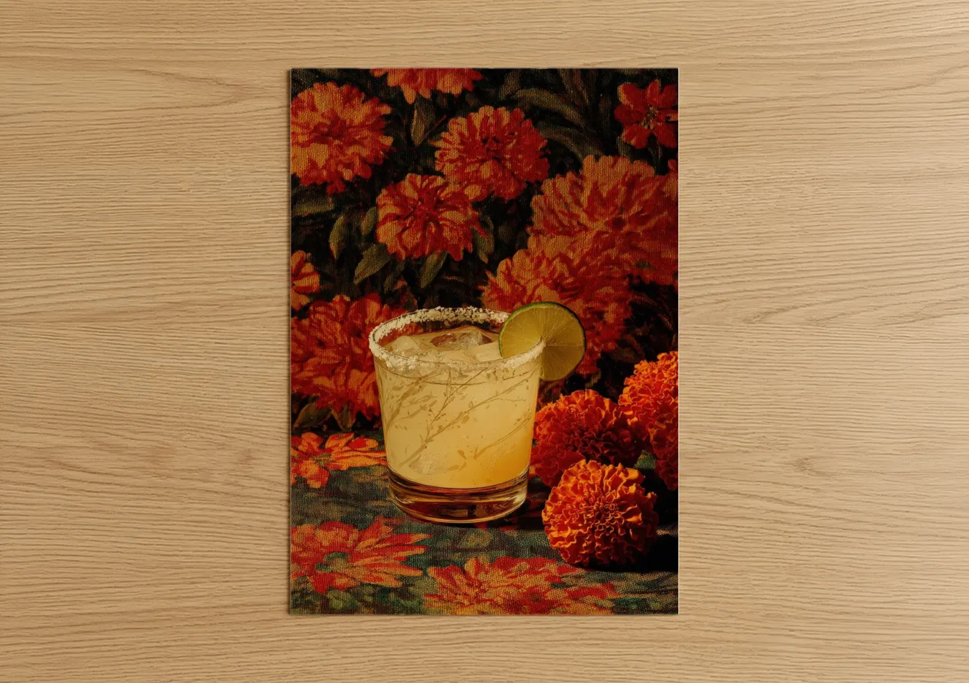Citrus Margarita Cocktail with Lime Wall Art