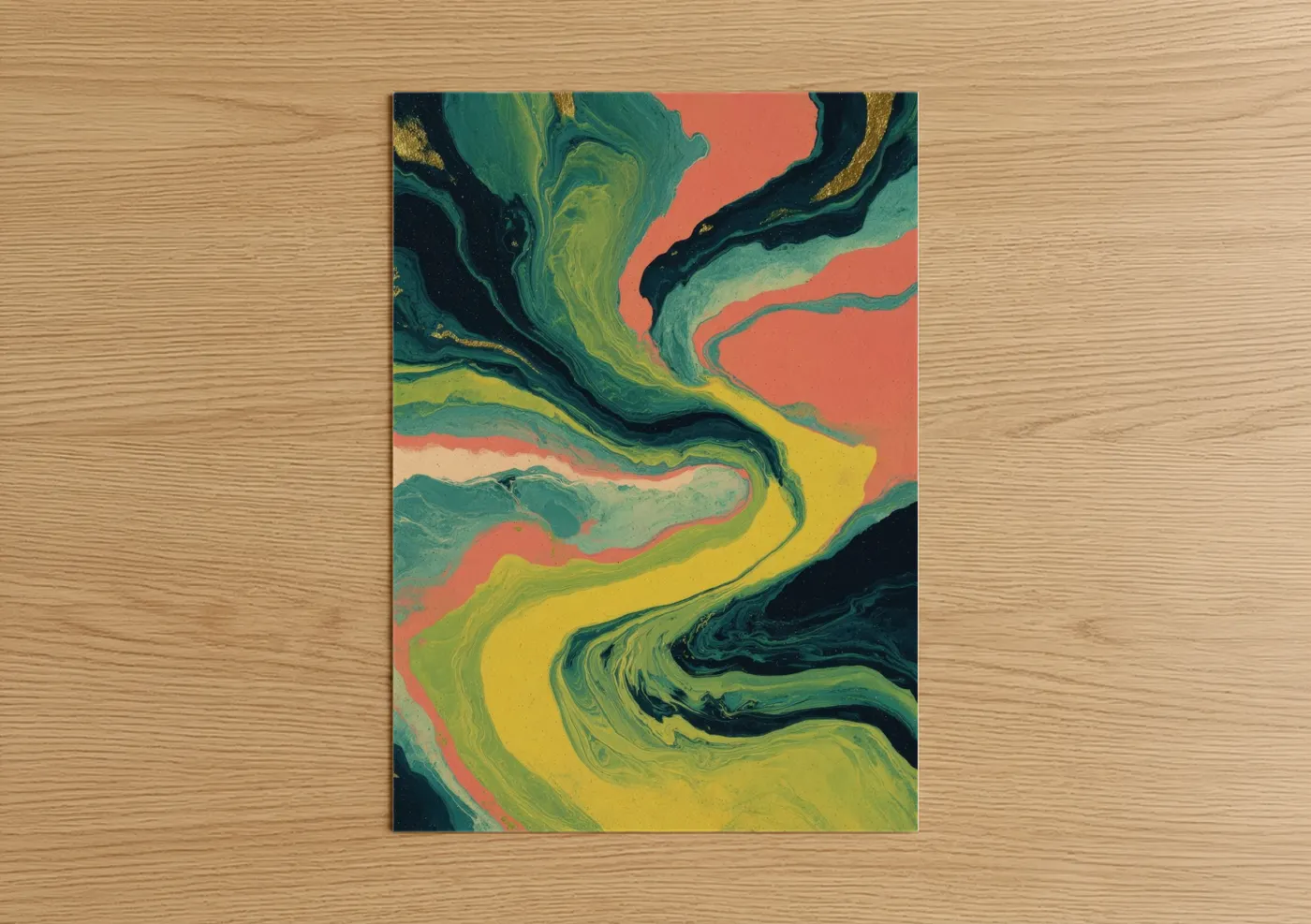 Fluid Capoeira Dynamic Abstract Wall Art