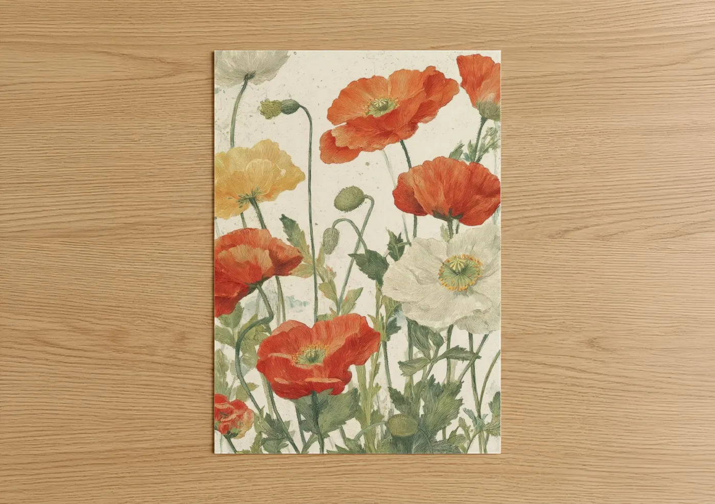 Wildflower Meadow Botanical Illustration Wall Art