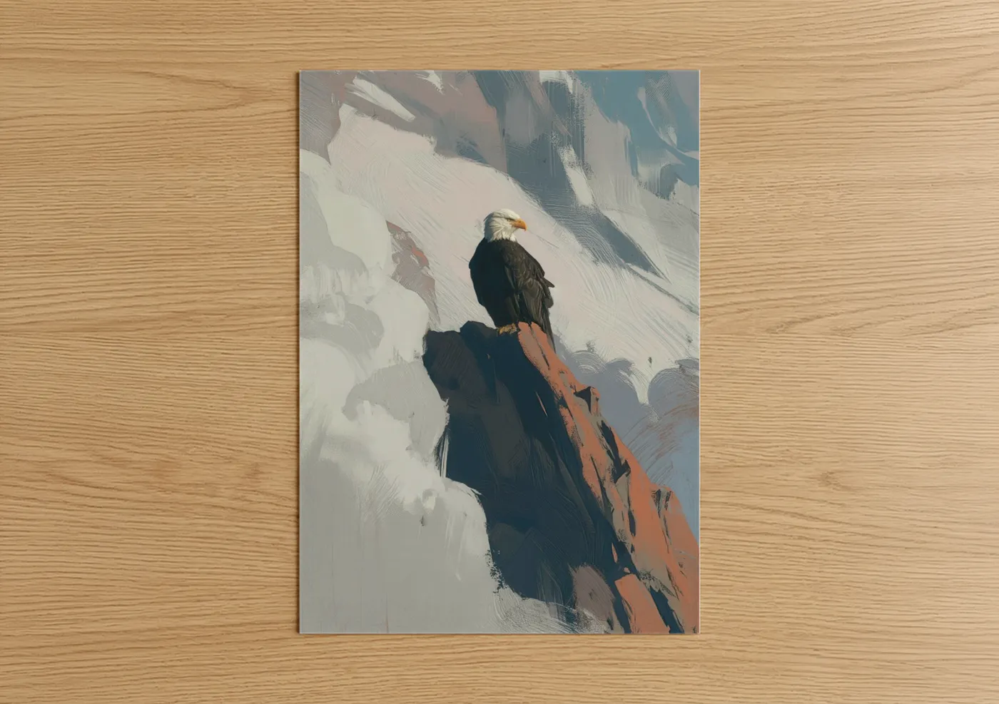 Majestic Eagle Perch Modern Wall Art