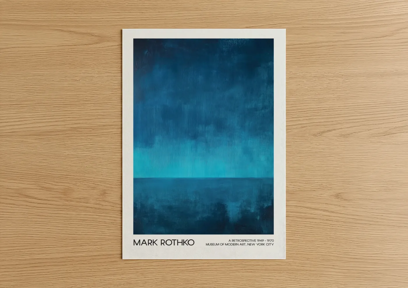 Abstract Coastal Gradient Modern Wall Art