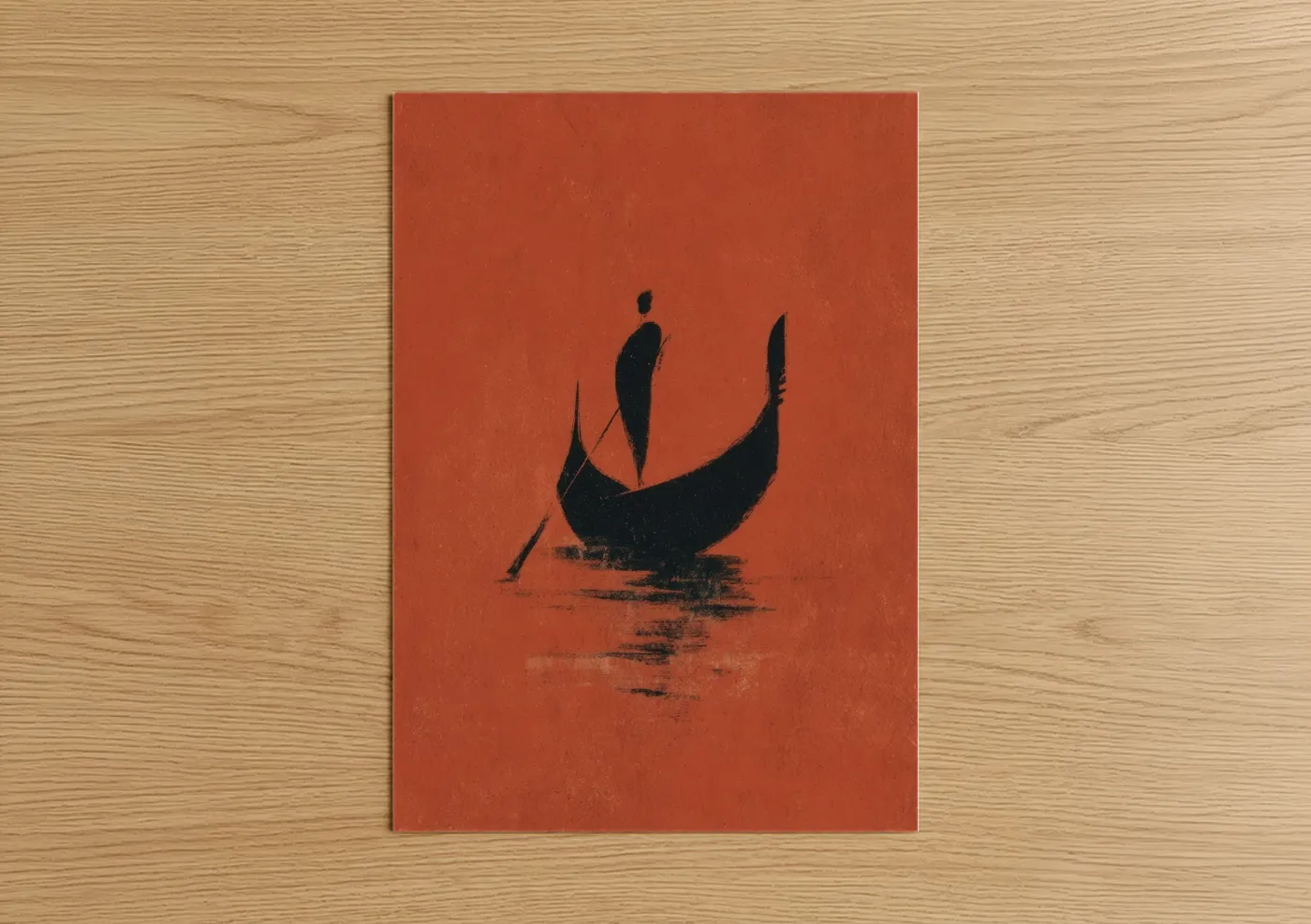 Venetian Gondola Minimalist Wall Art