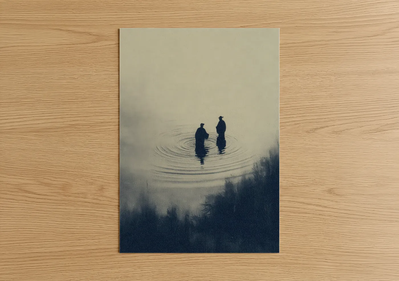 Kung Fu Misty Water Meditation Wall Art