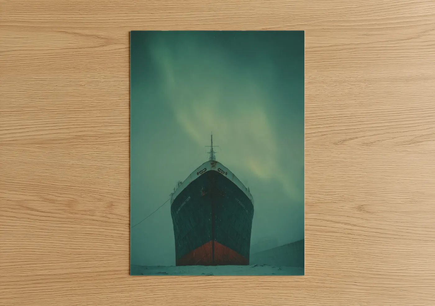 Abandoned Cruise Ship Moody Ocean Photography Wall Art
