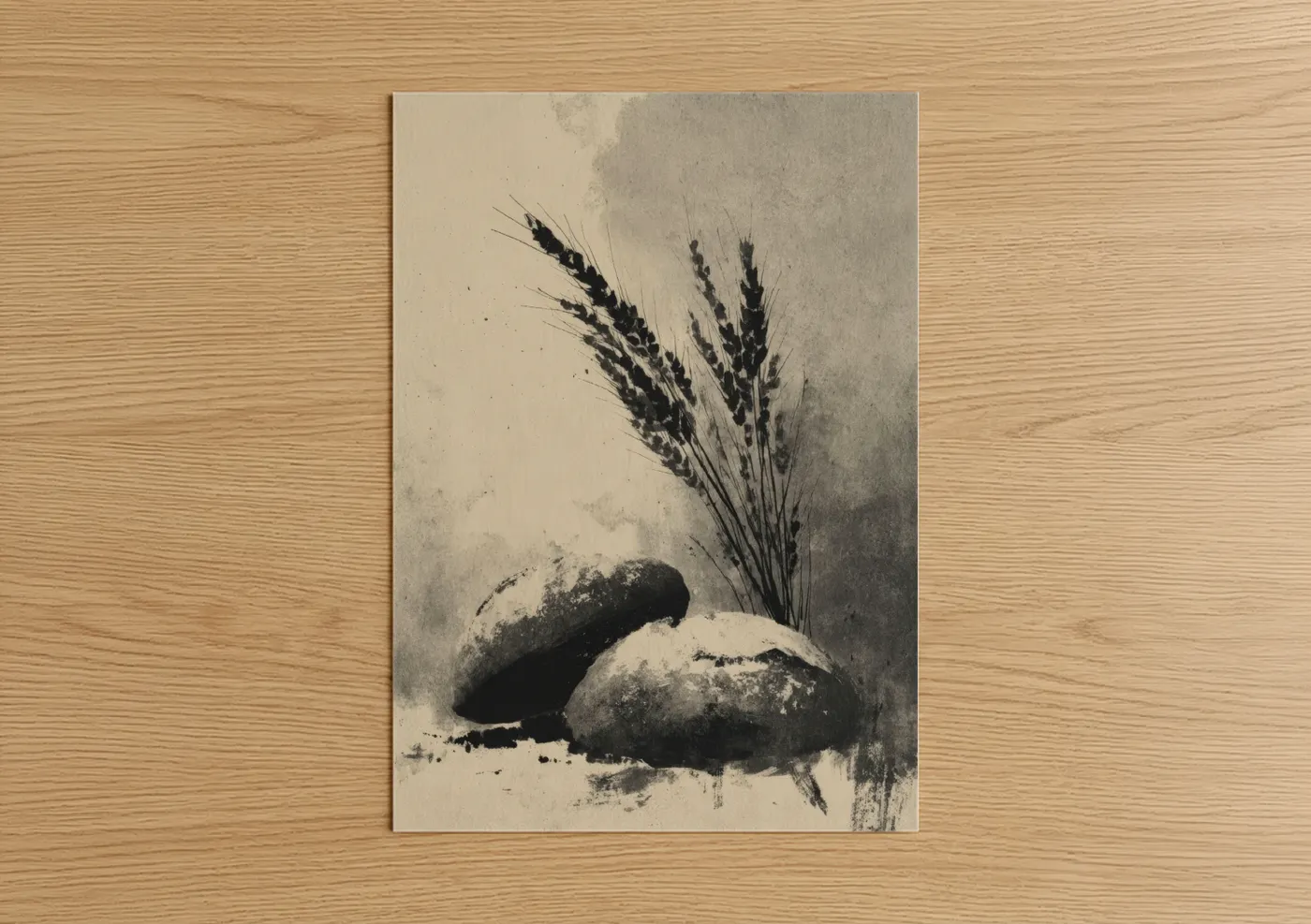 Vintage Bread Baking Still Life Wall Art