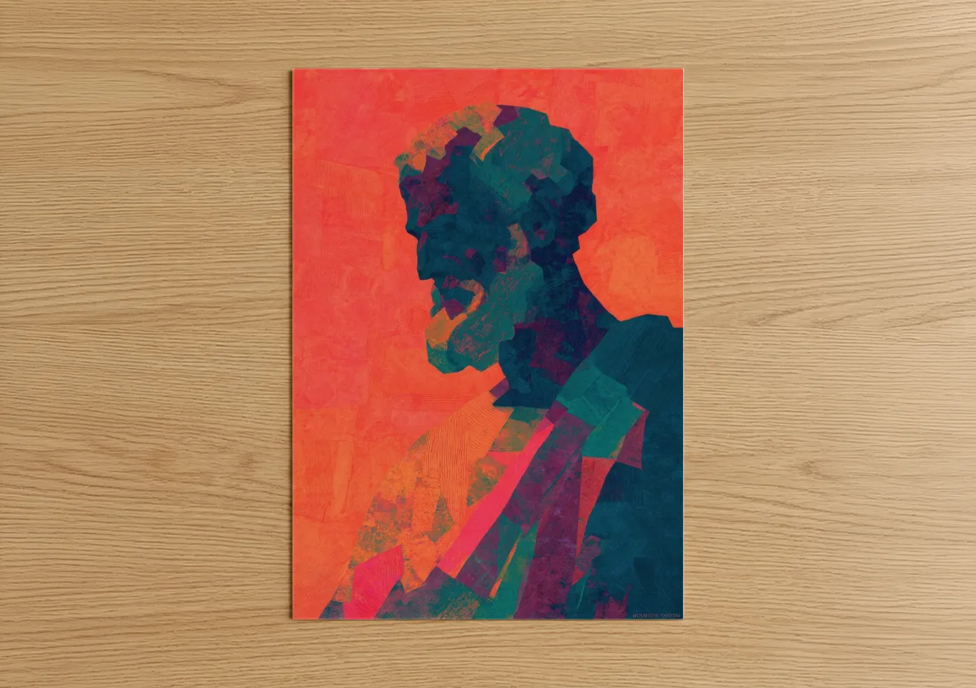 St. Peter Abstract Geometric Portrait Wall Art