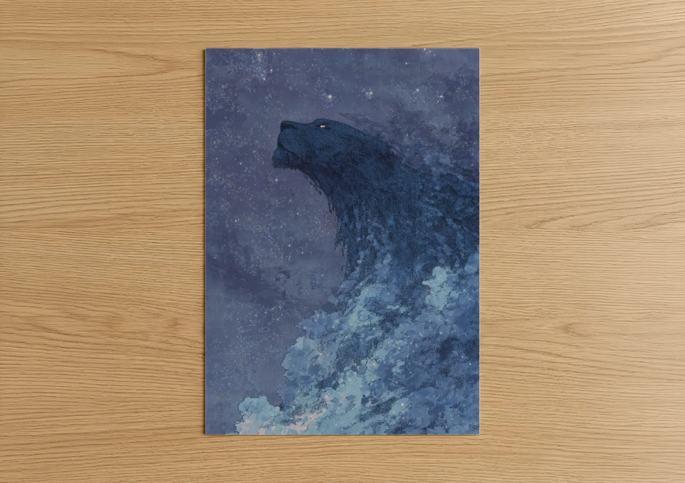 Snowy Sphinx Mythical Creature Wall Art