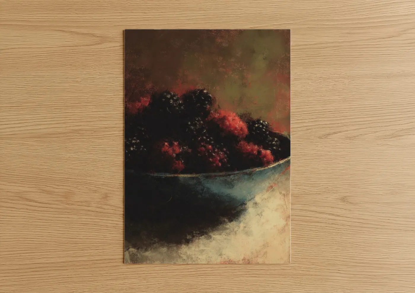 Pomegranate Harvest Abstract Still Life Wall Art