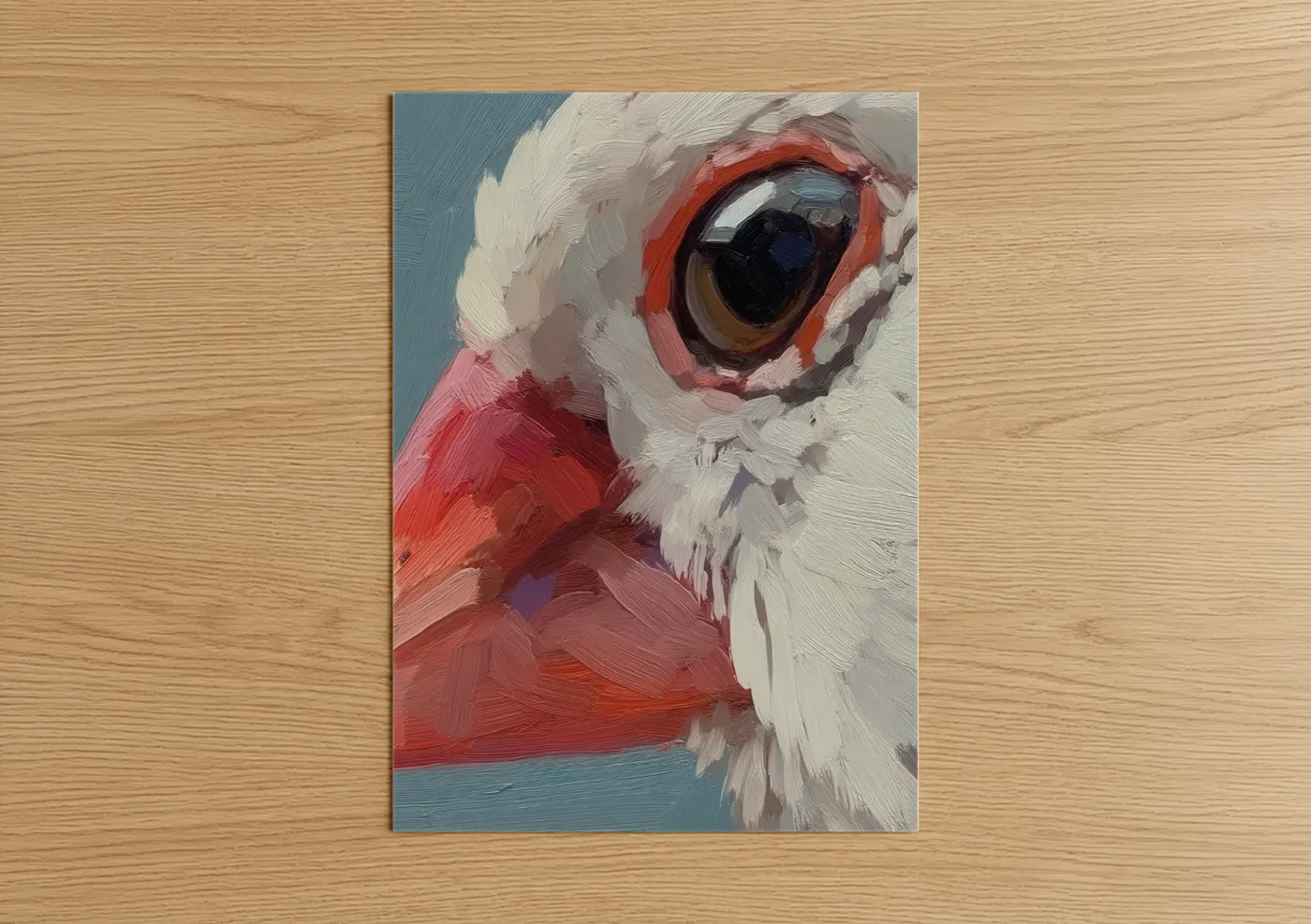 Red Cardinal Finch Close-Up Portrait Wall Art