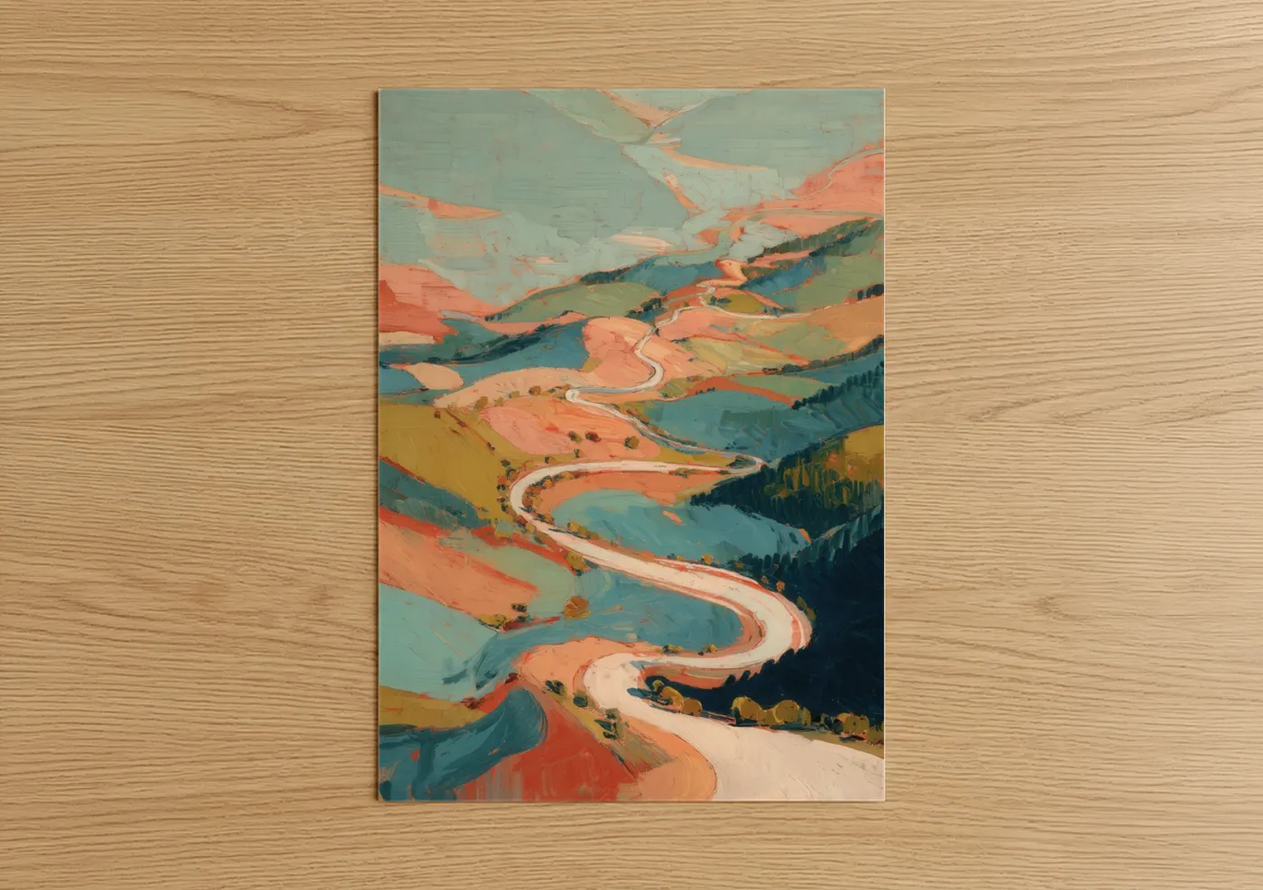 Winding Sierra Valley Landscape Wall Art