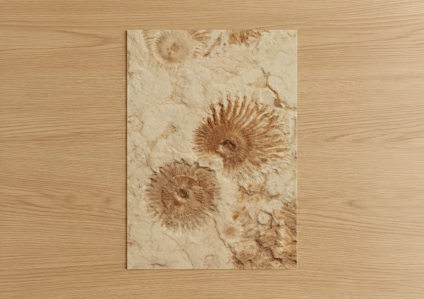 Ancient Fossil Impressions Stone Wall Art