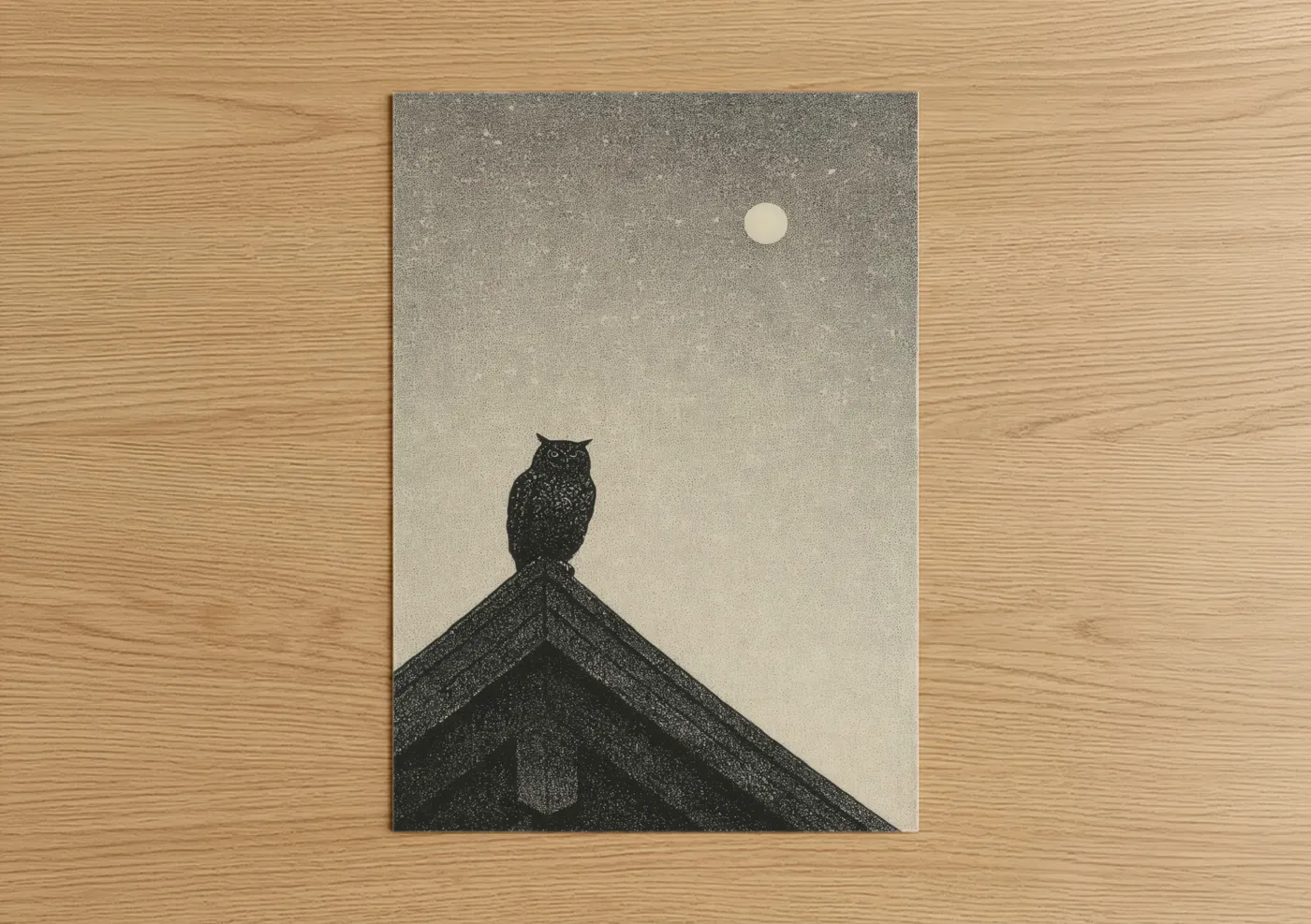 Owl Perched on Historic Pantheon Roof Wall Art