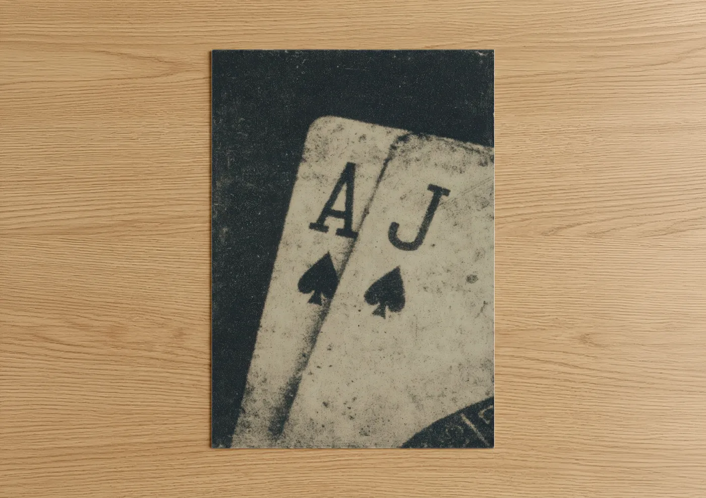 Vintage Playing Cards Spades Wall Art
