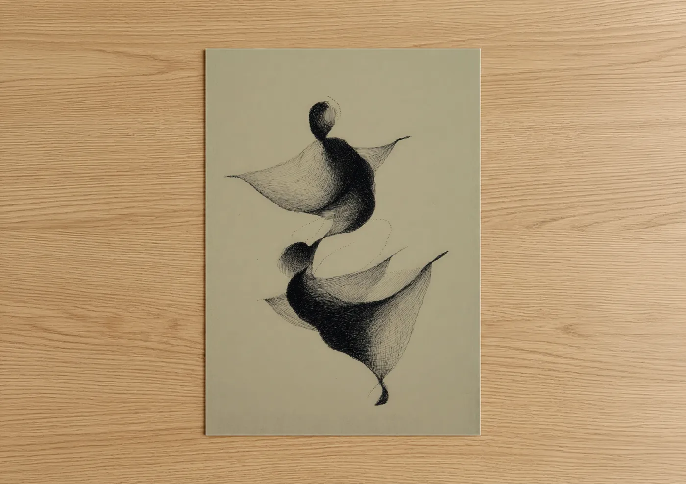 Aikido Flow Movement Line Art Wall Art