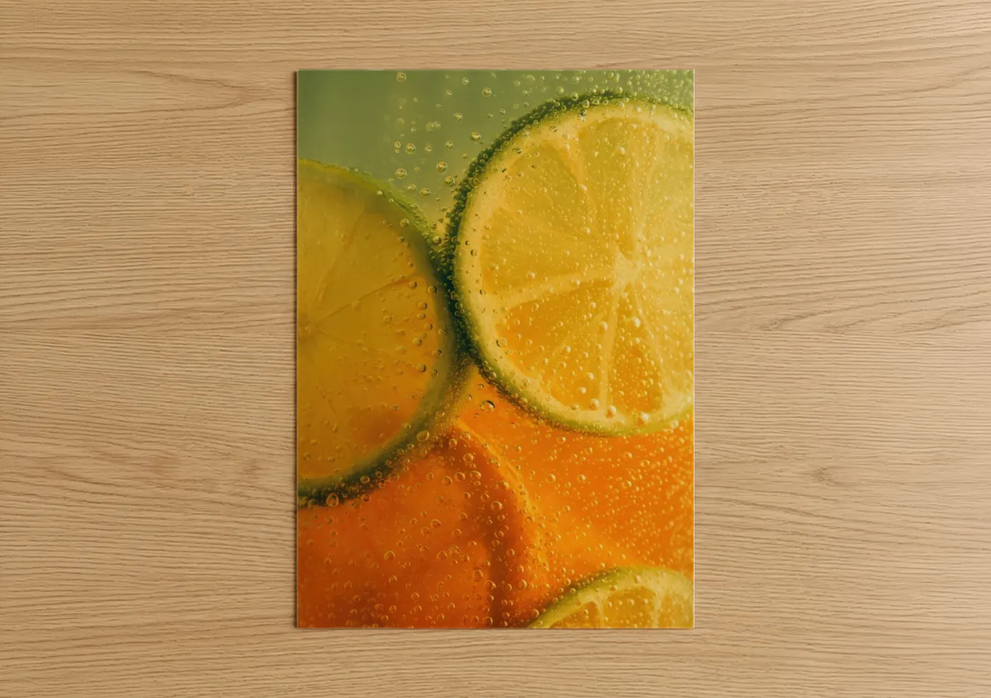 Citrus Beer Splash Refreshing Beverage Wall Art
