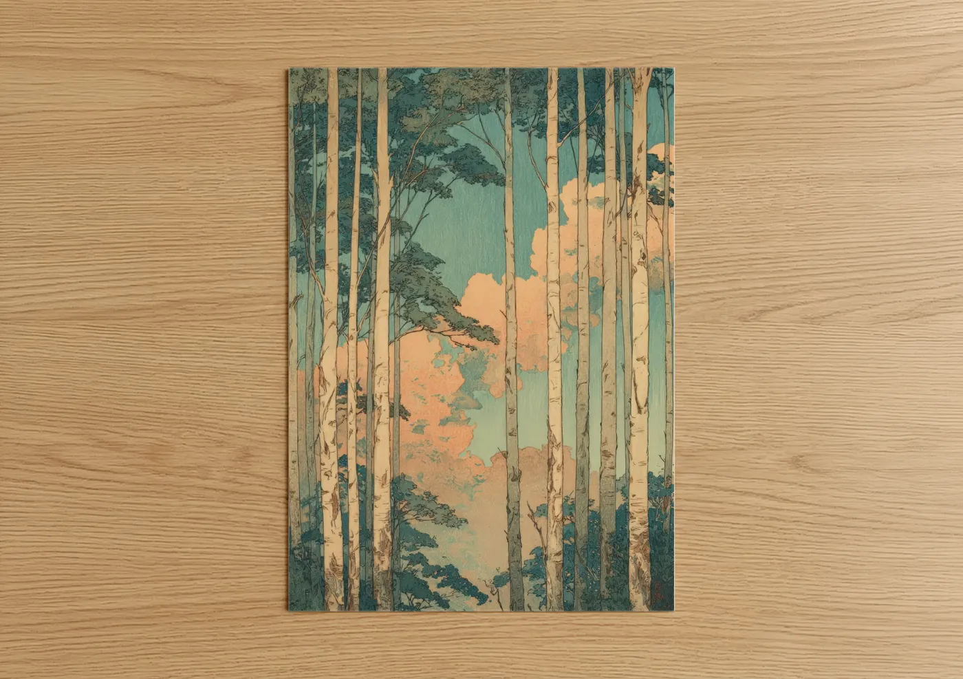 Aspen Forest Autumn Landscape Wall Art