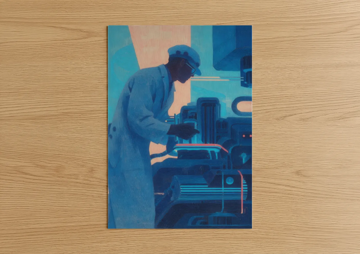 Industrial Worker Labor Day Wall Art
