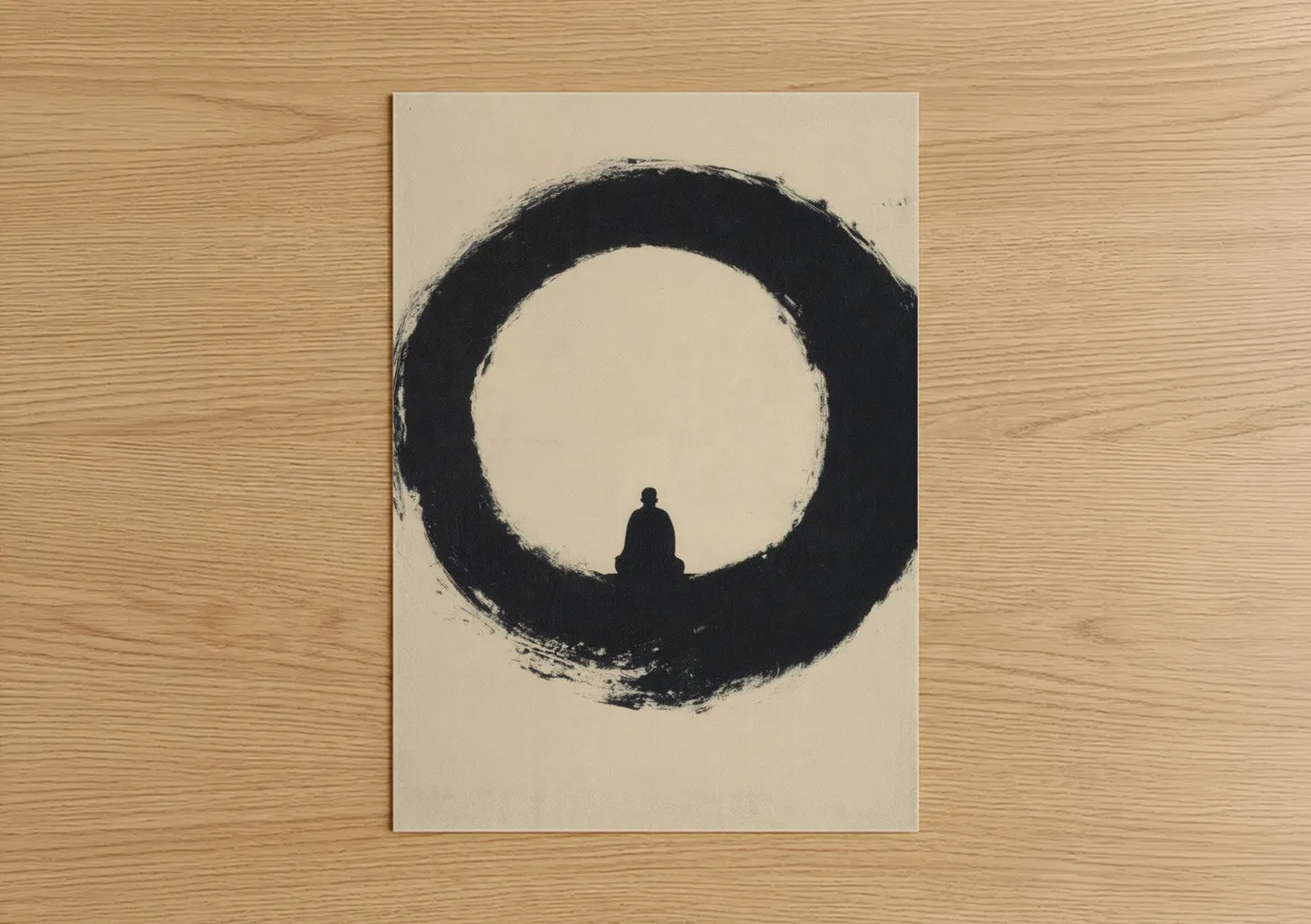 Zen Meditation Buddhist Contemplation Wall Art