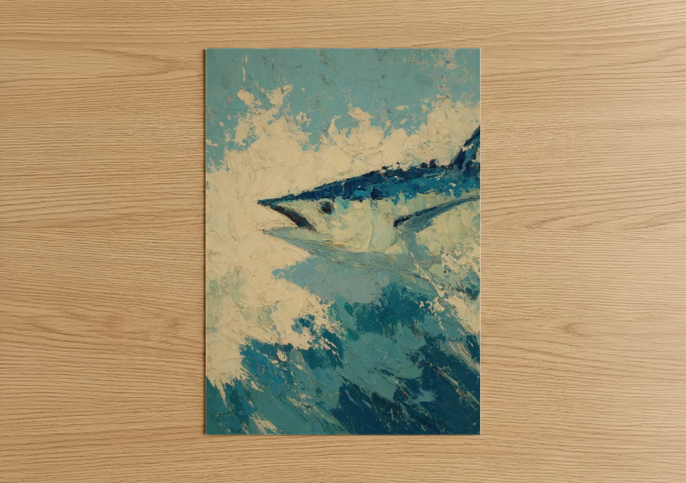 Striped Wahoo Abstract Fish Wall Art