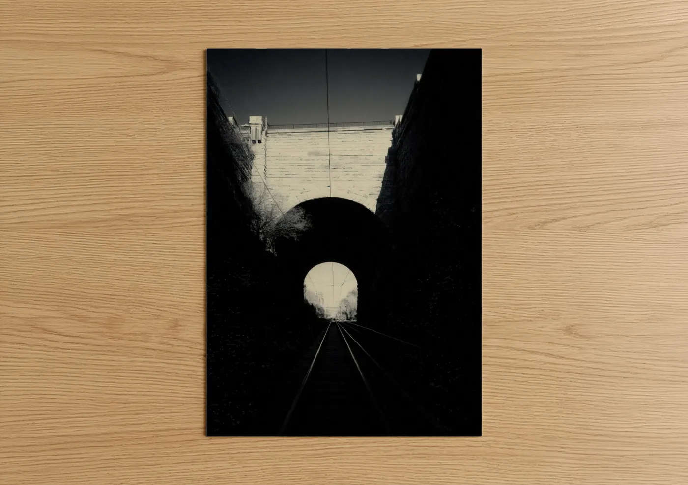 Industrial Train Tunnel Architecture Wall Art