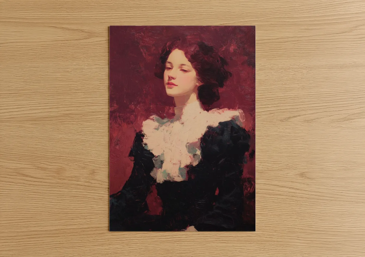 Elegant Woman Vintage Fashion Portrait Wall Art