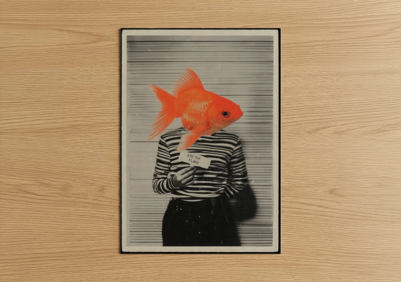 Surreal Goldfish Portrait Pop Wall Art