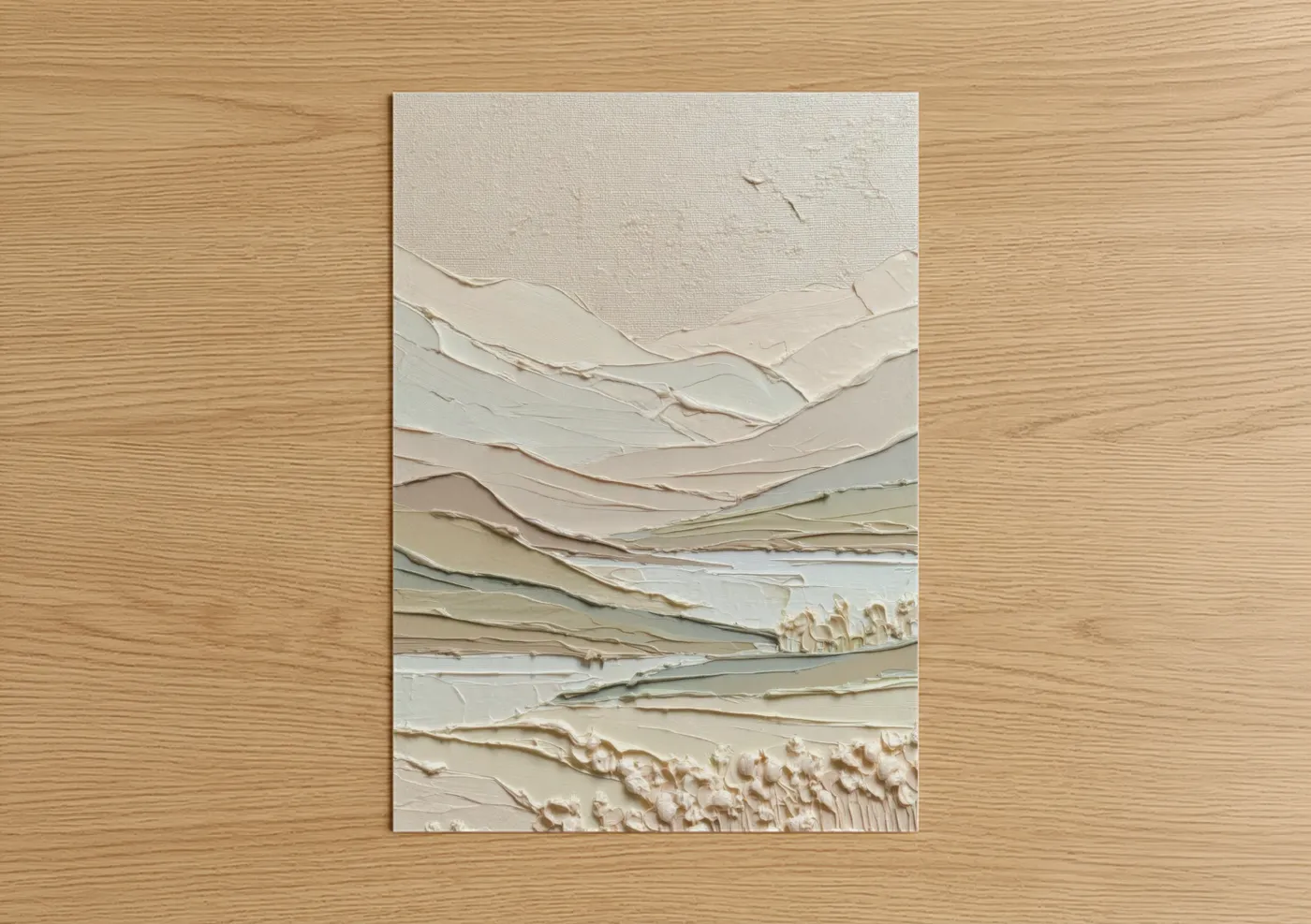 Layered Minimalist Abstract Landscape Wall Art