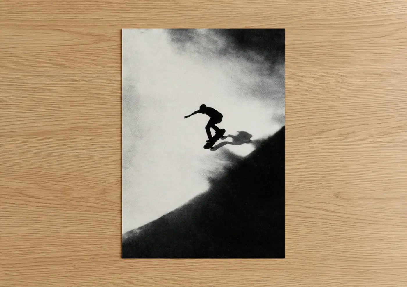 Skateboarder Silhouette Action Sport Wall Art