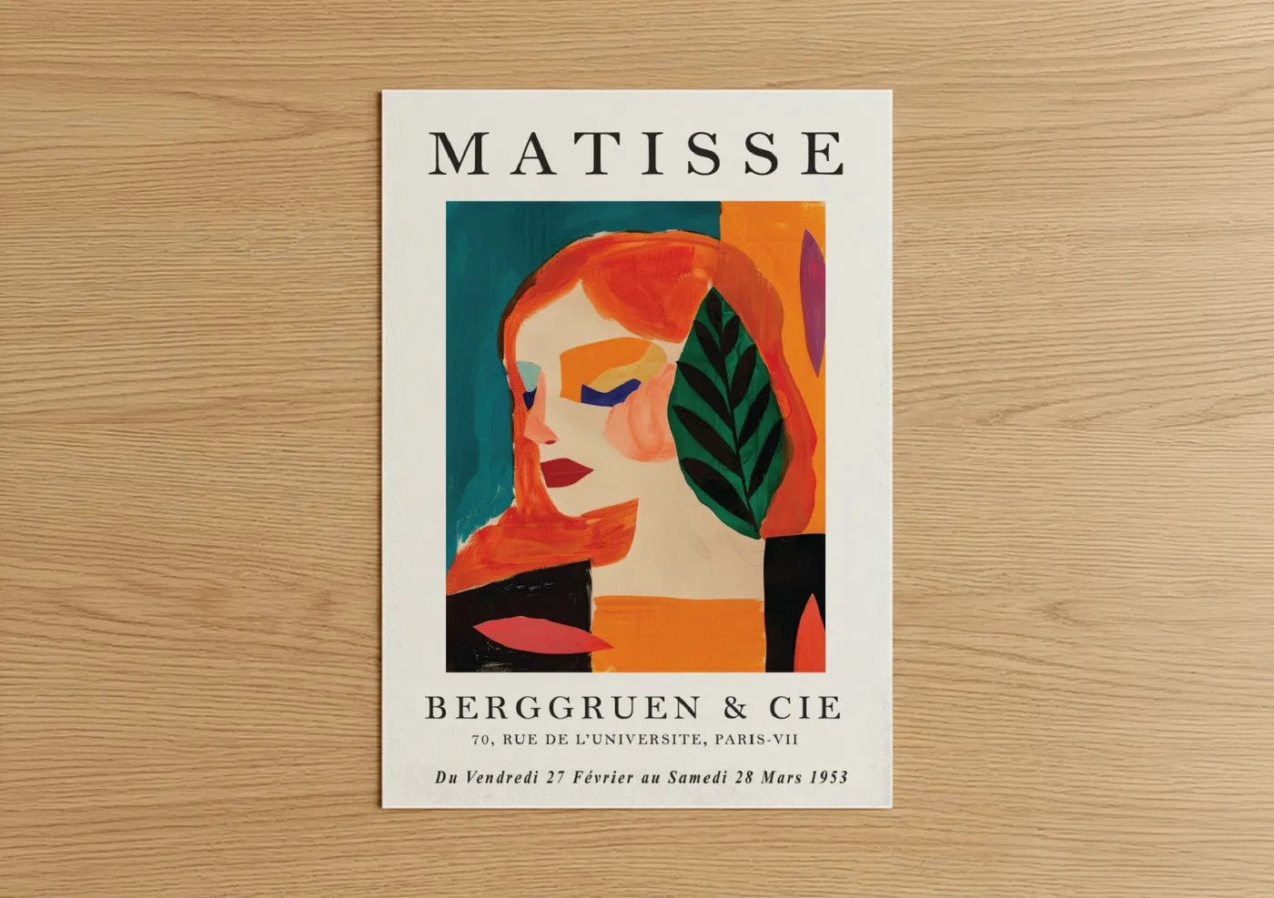 Vintage Matisse Fashion Illustration Poster Wall Art