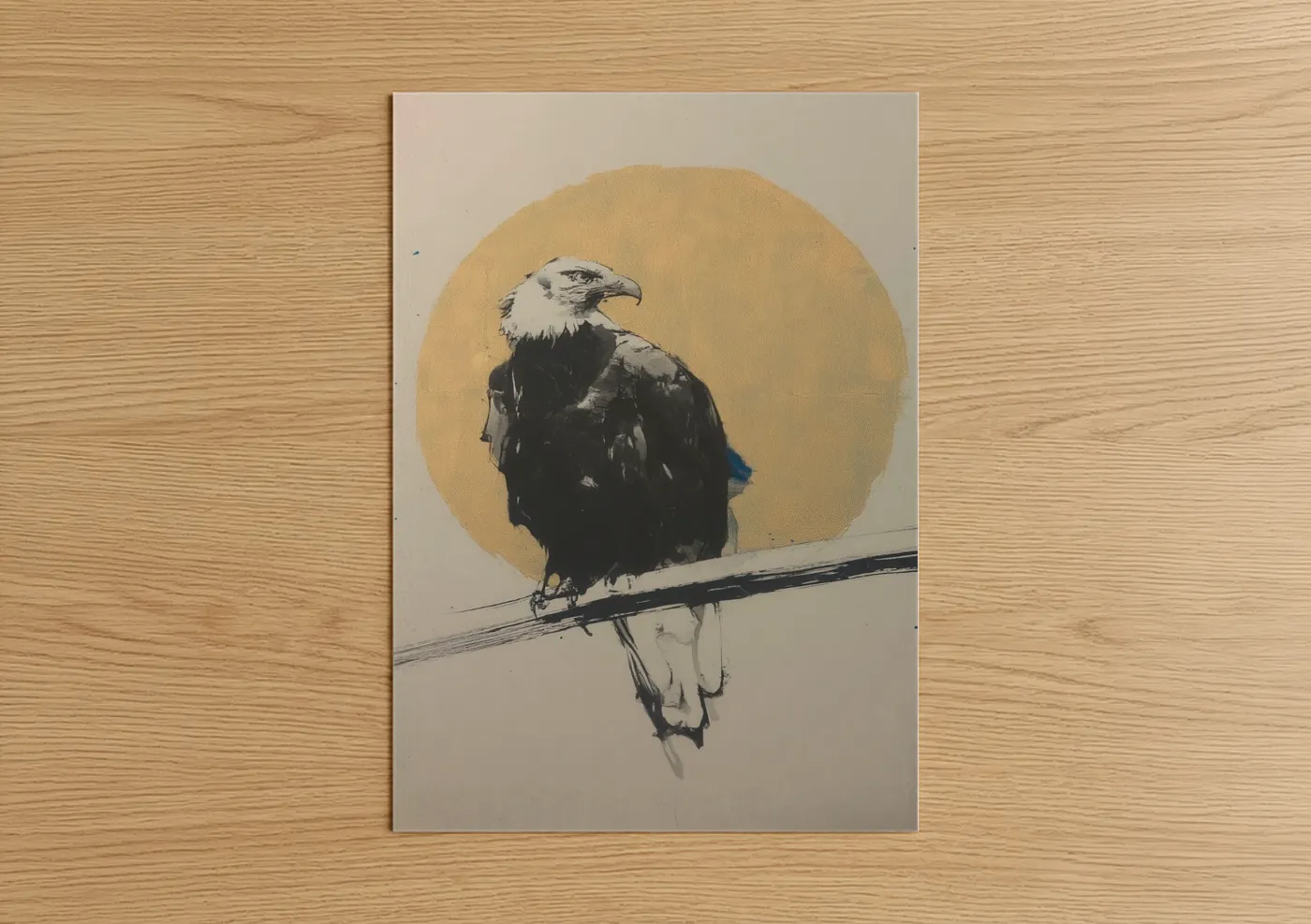 Golden Eagle Perch Wildlife Wall Art