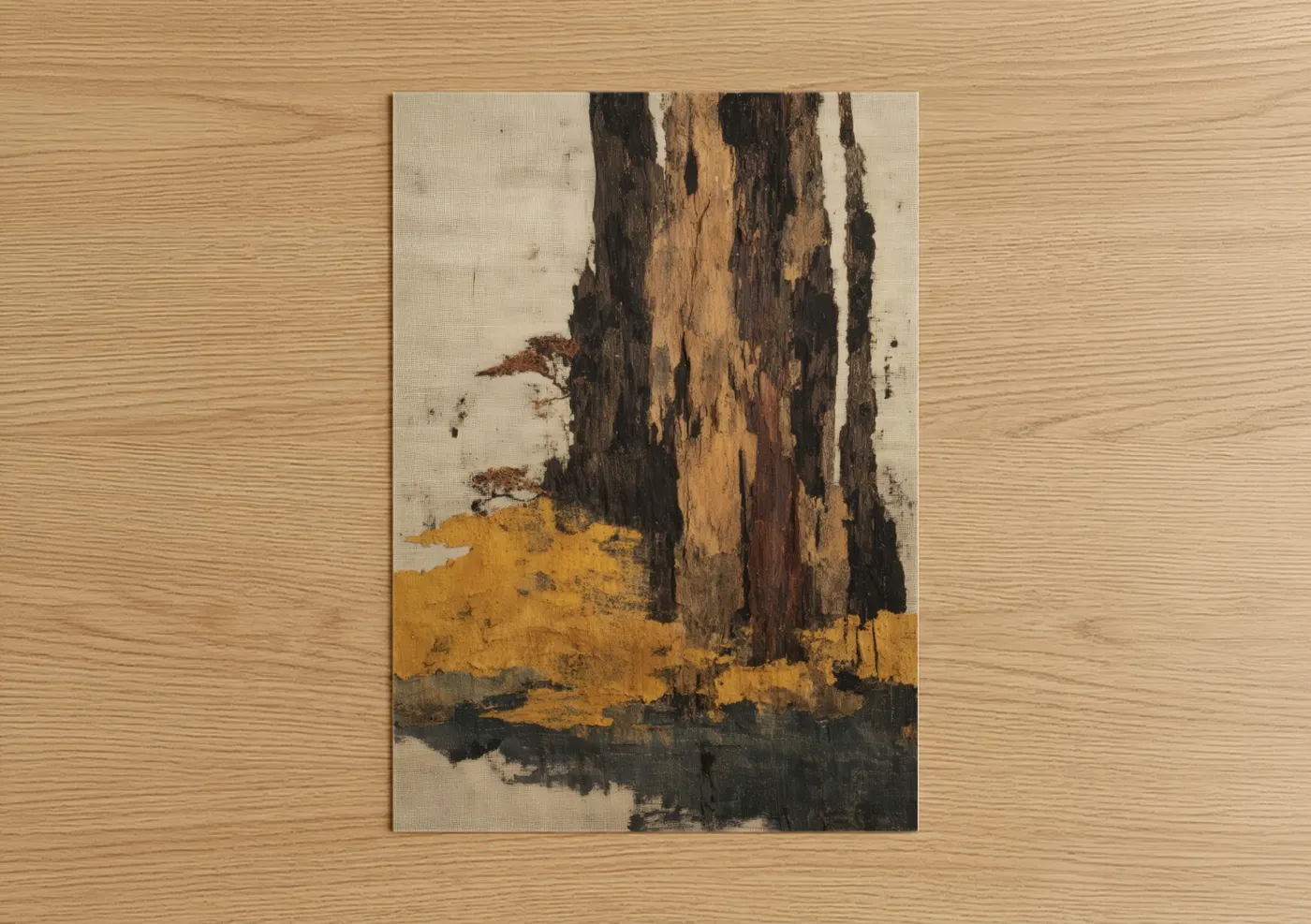 Ancient Kauri Tree Abstract Landscape Wall Art