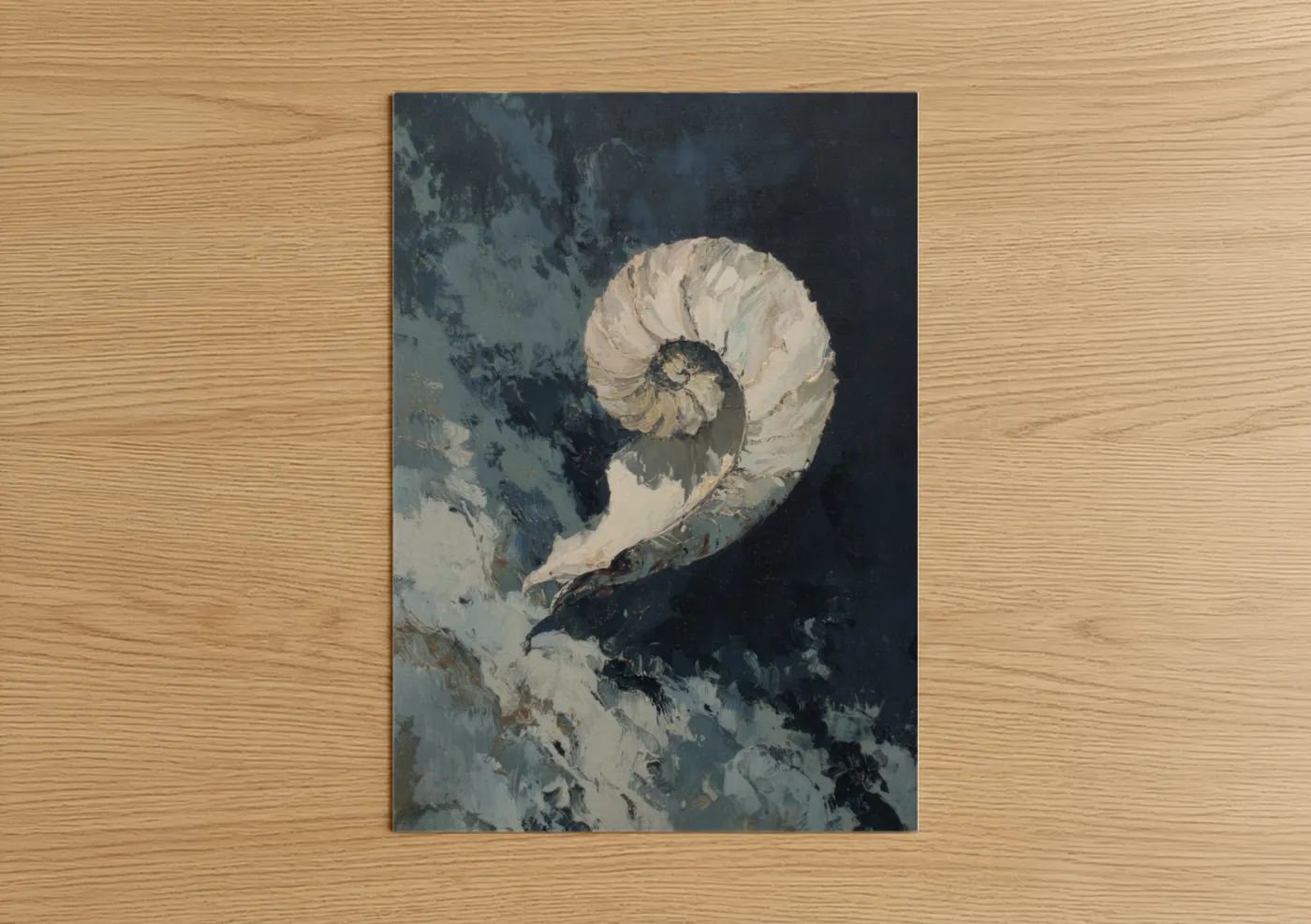 Spiral Nautilus Fine Art Painting Wall Art