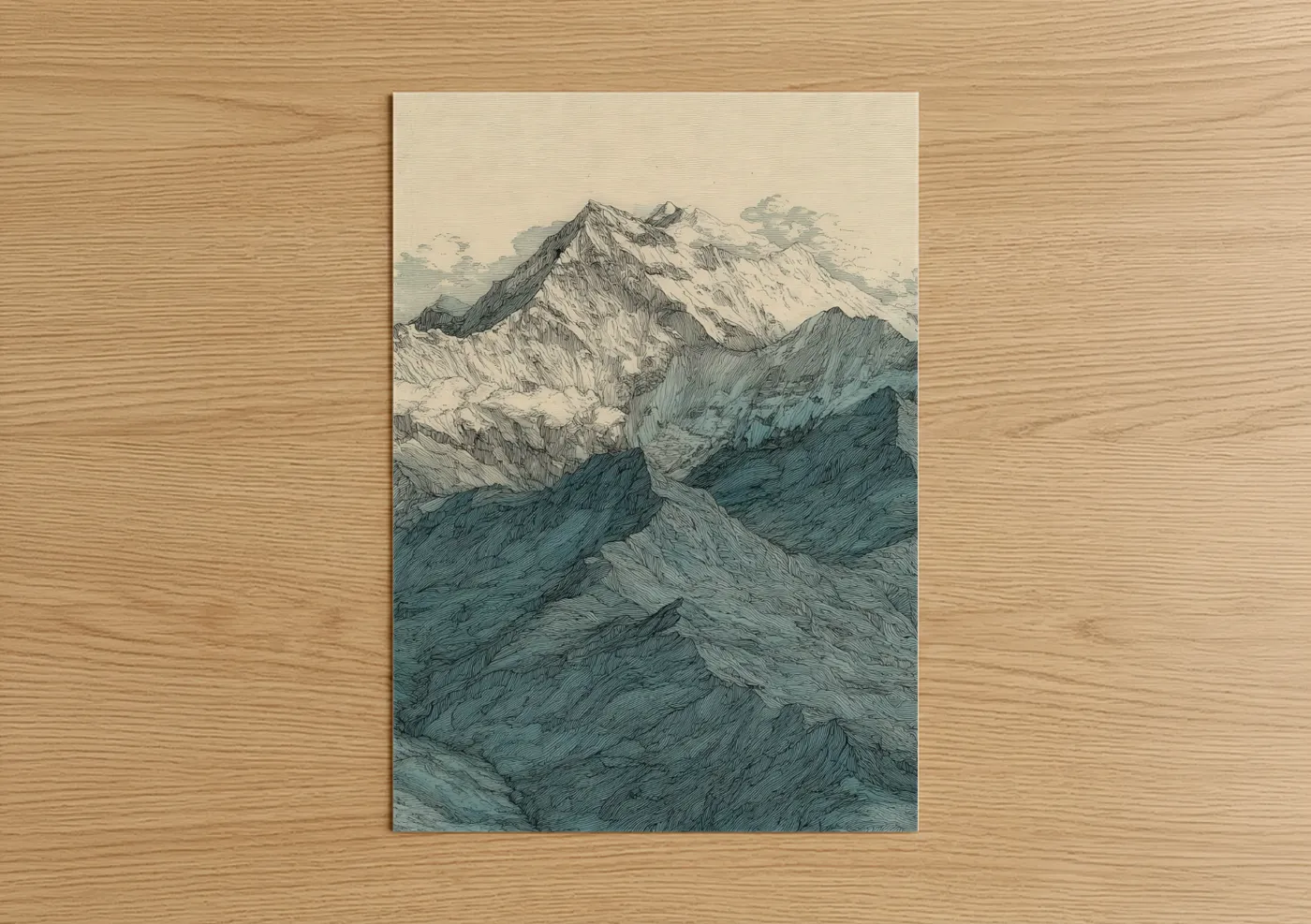 Snowy Mount Everest Landscape Wall Art