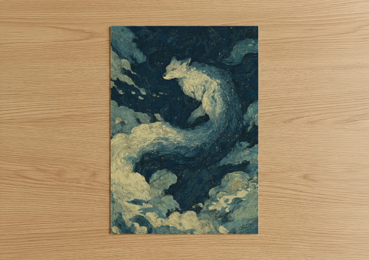Starlit Chimera Mythical Creature Wall Art