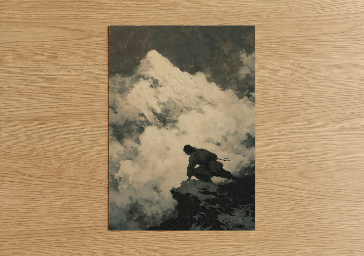 Kung Fu Warrior Mountain Peak Wall Art