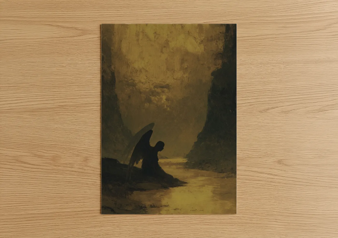Fallen Angel Dark Fantasy Wall Art