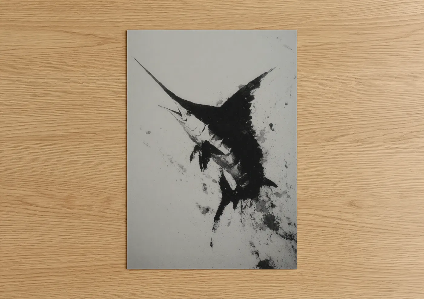Dynamic Sailfish Watercolor Wall Art