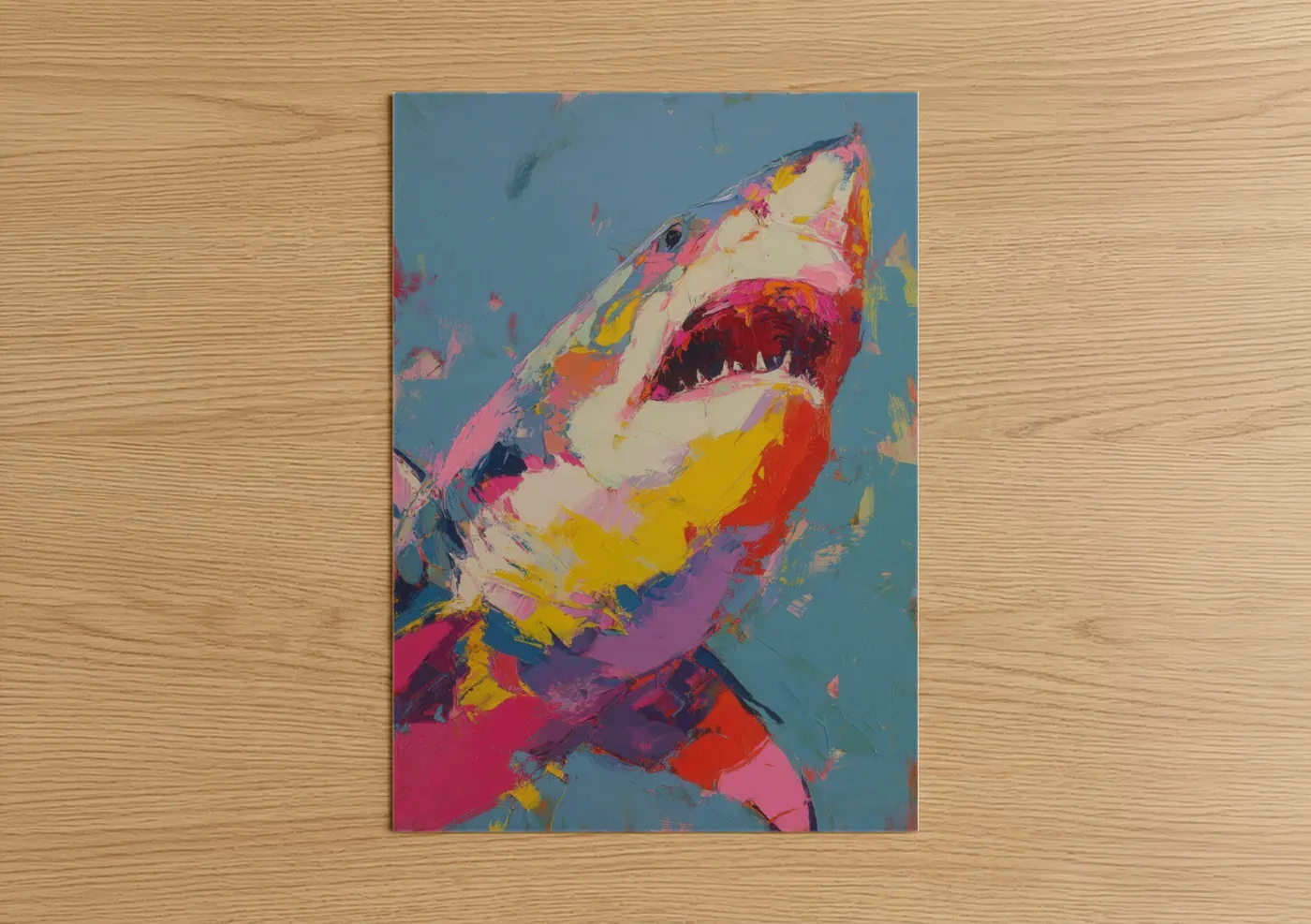 Colorful Sand Tiger Shark Pop Wall Art