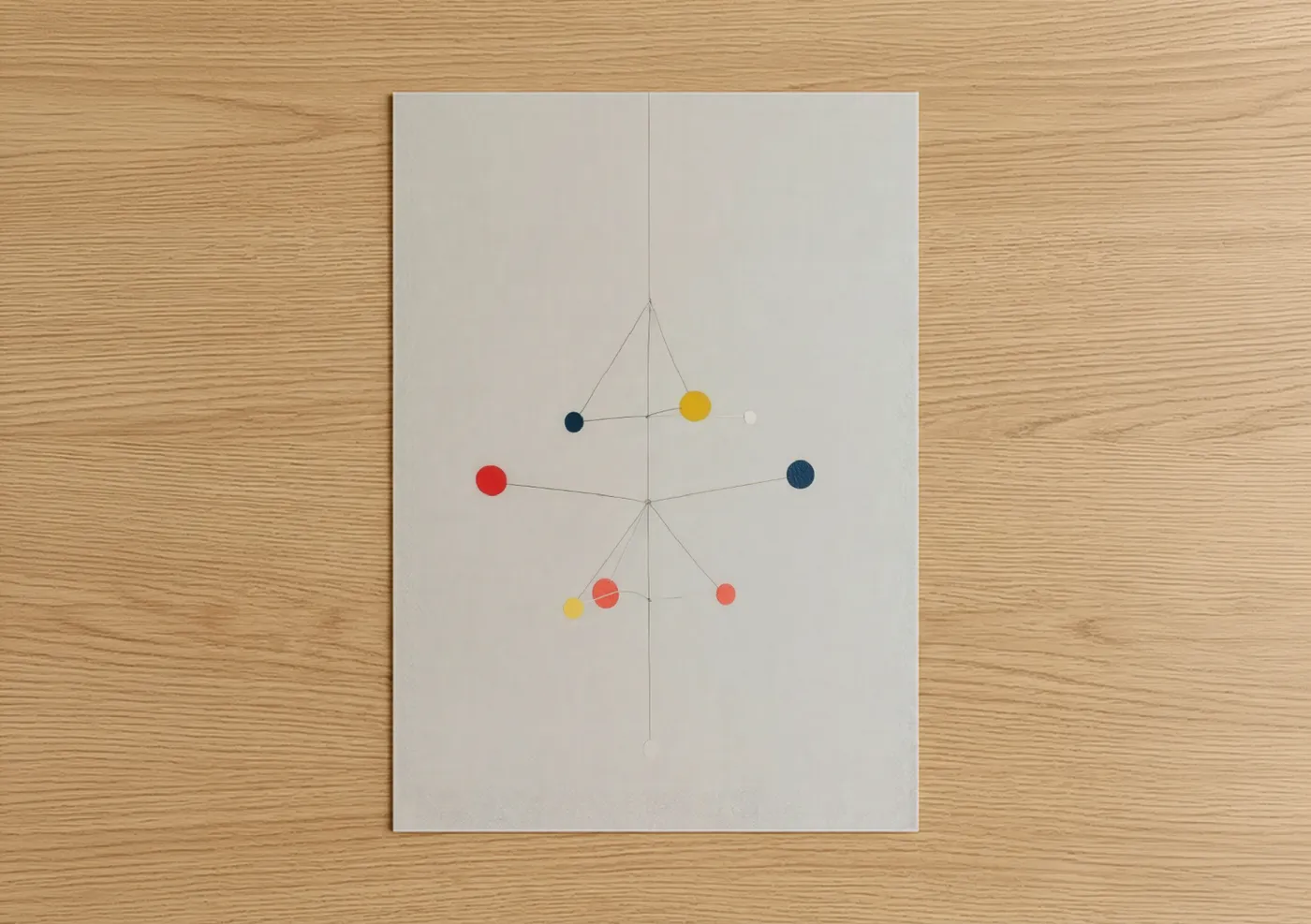 Molecular Star Abstract Geometric Wall Art