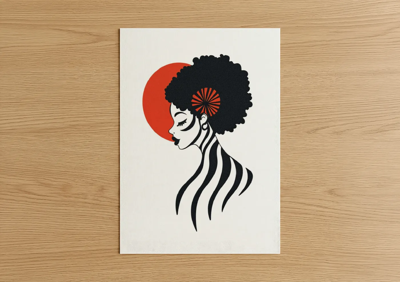 Afro Fashion Profile Wall Art