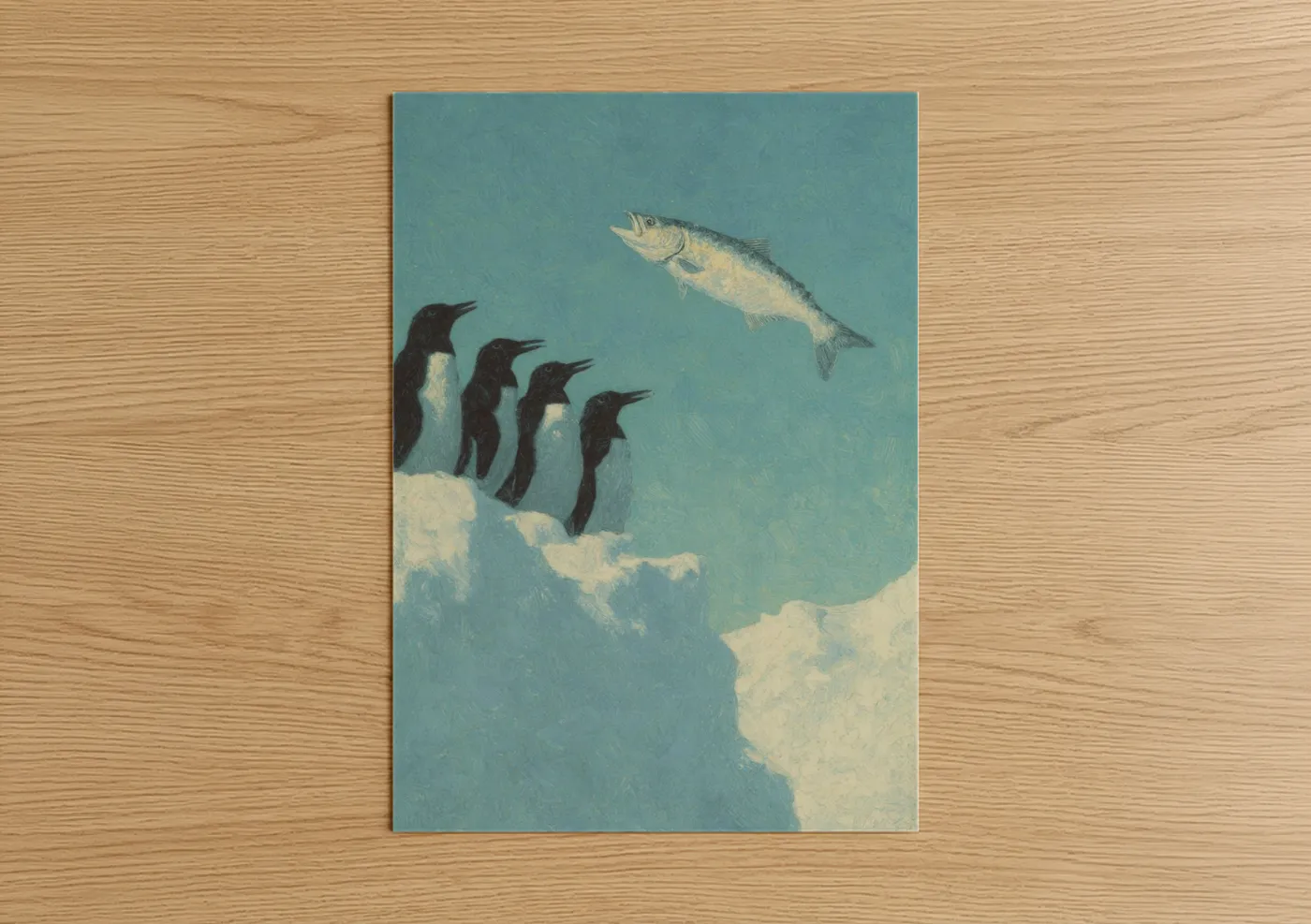 Penguin Tarpon Arctic Wildlife Wall Art