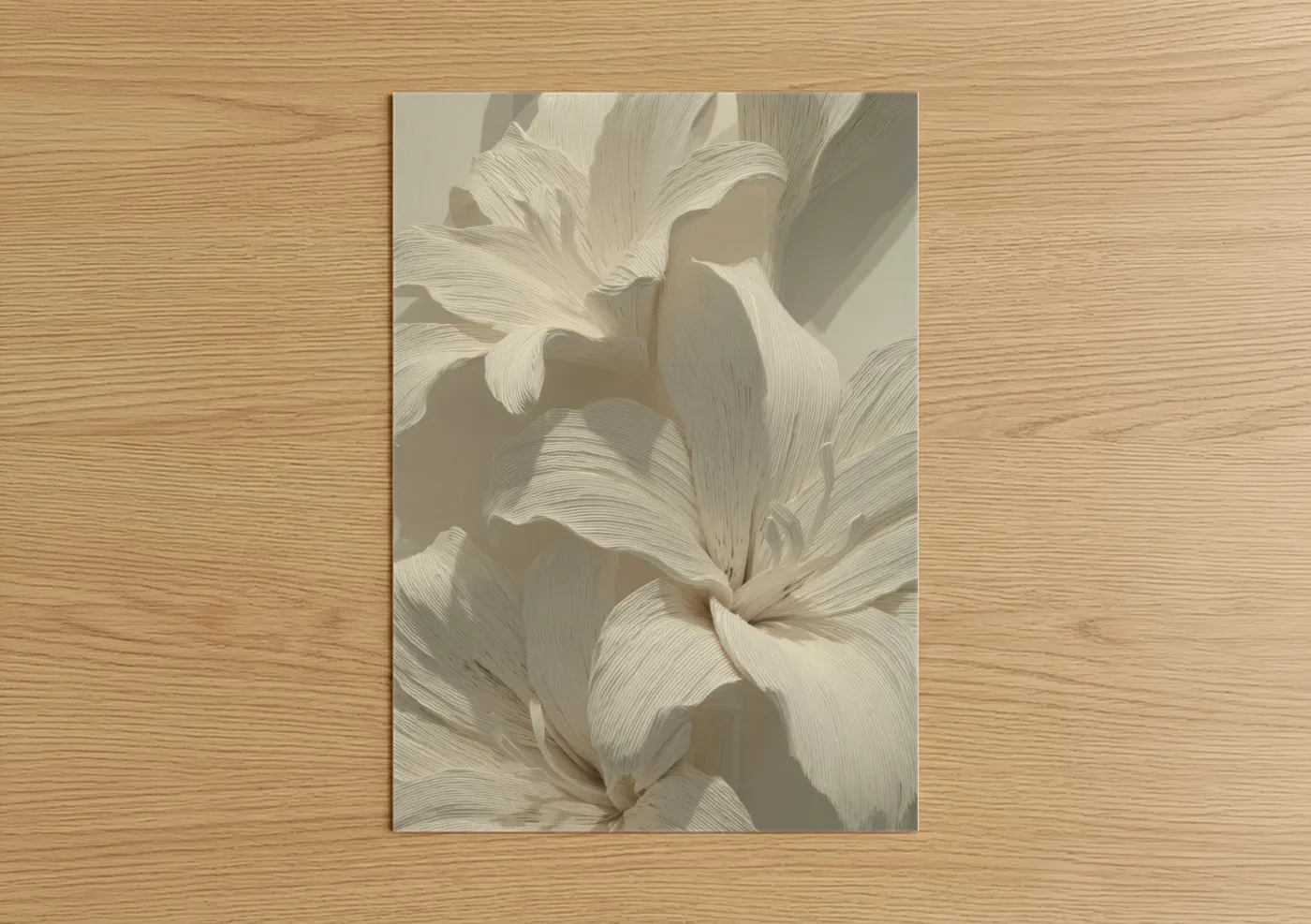 Ivory Lily Blooms Fine Art Print Wall Art